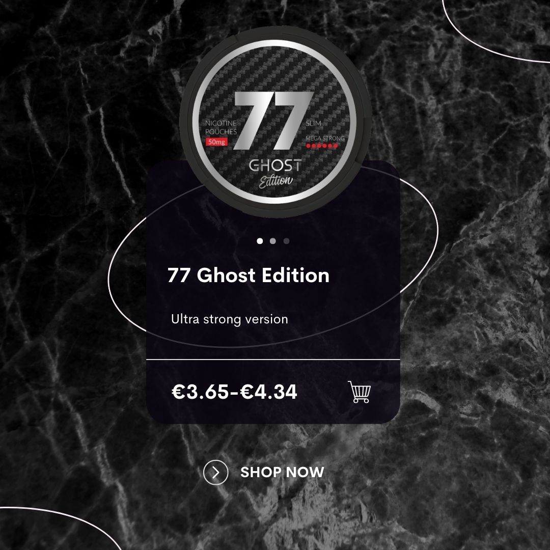 Kaufen Sie 77 Ghost Edition in Deutschland Nikotinbeutel