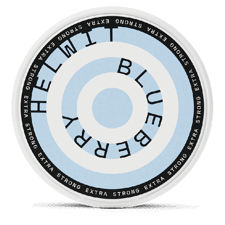 Helwit Blueberry Extra Strong Product Label