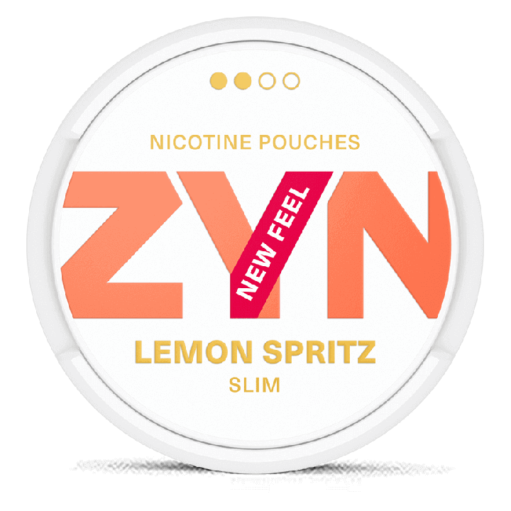 ZYN Slim Lemon Spritz New Feel Product Label