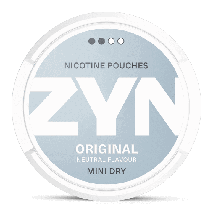 ZYN Mini Dry Original 3 mg Product Label