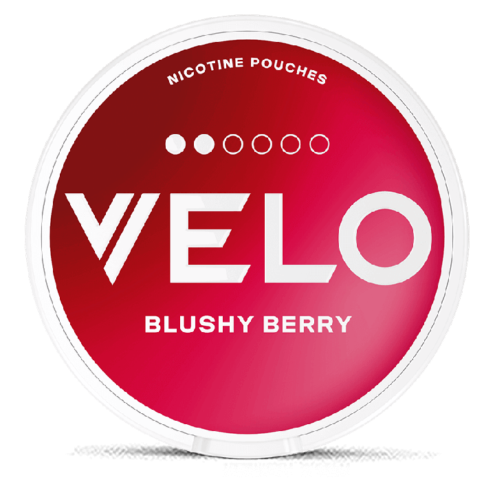 VELO Blushy Berry Product Label