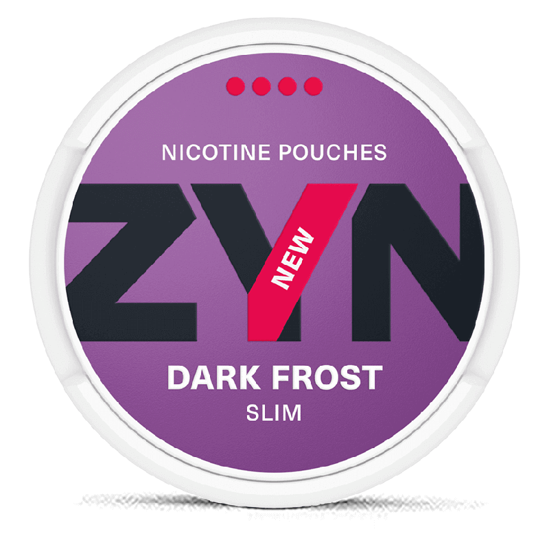 ZYN Slim Dark Frost Extra Strong Product Label