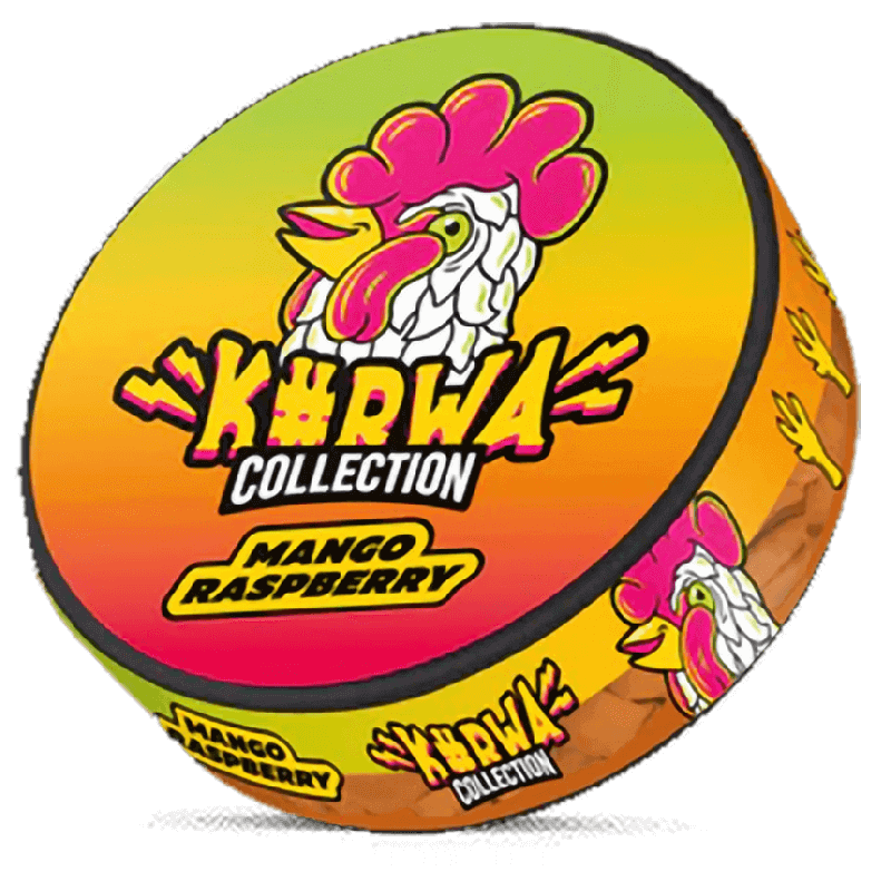 Kurwa Collection Mango Raspberry Product Label