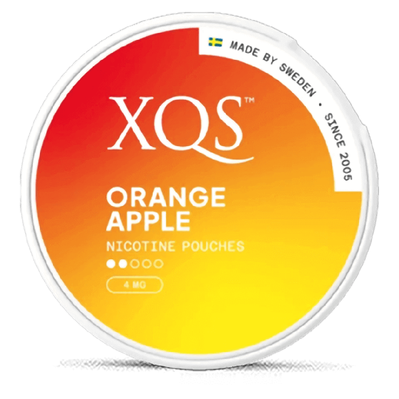 XQS Orange Apple 4 mg Product Label