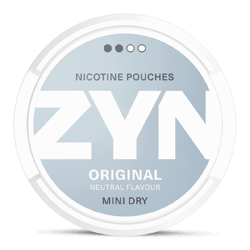 ZYN Mini Dry Original 3 mg Product Label