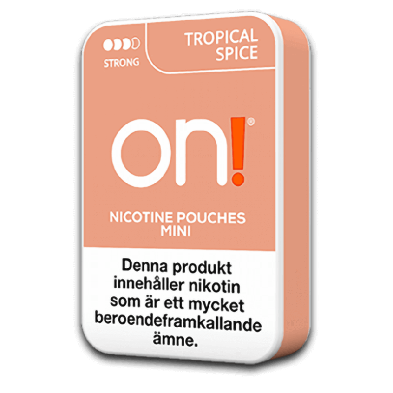on! Tropical Spice 6 mg Product Label