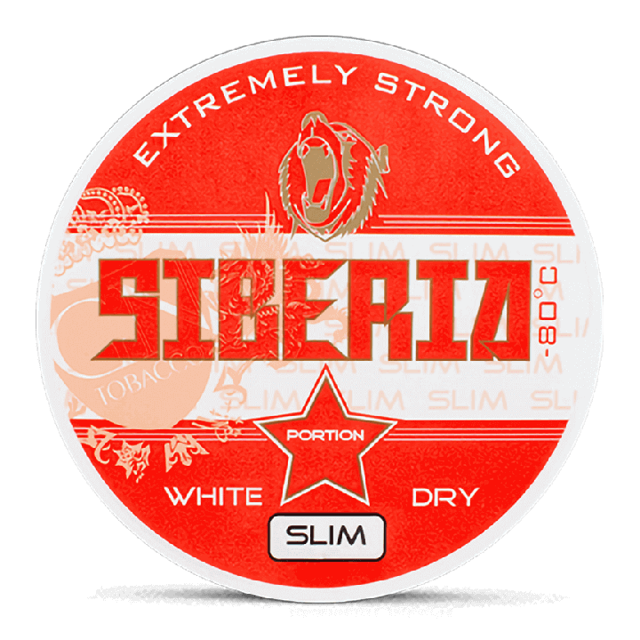 Siberia -80 White Dry Slim Portion Product Label