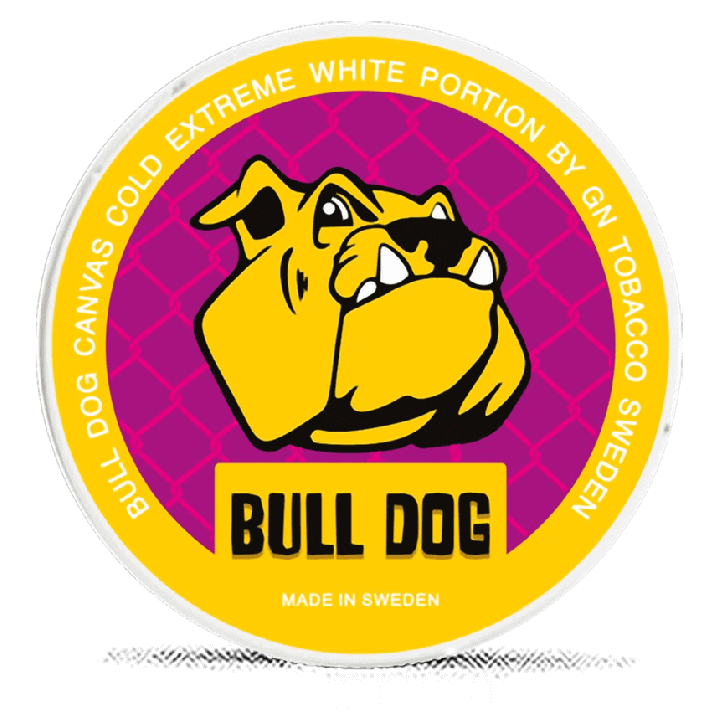Bull Dog Canvas Cold Extreme White Portion Product Label