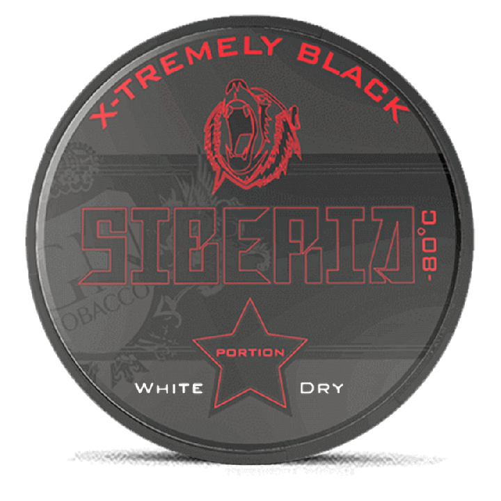 Siberia -80 Black White Dry Product Label