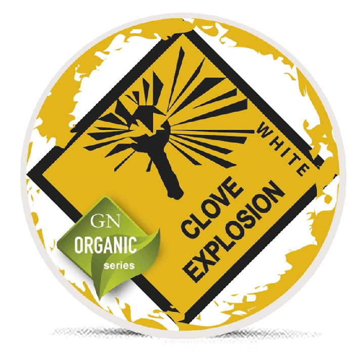 Odens Organic Clove Explosion White Portion Product Label