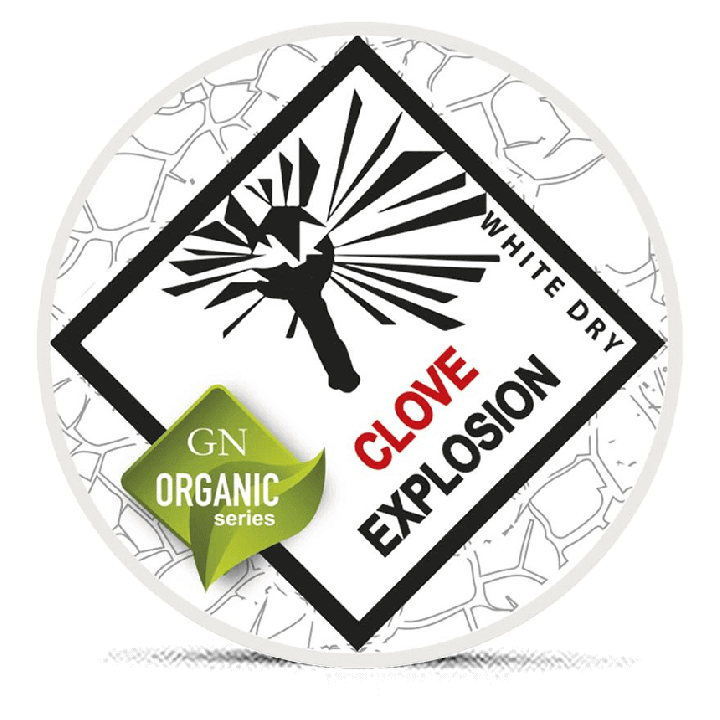 Odens Organic Clove Explosion White Dry Portion Product Label