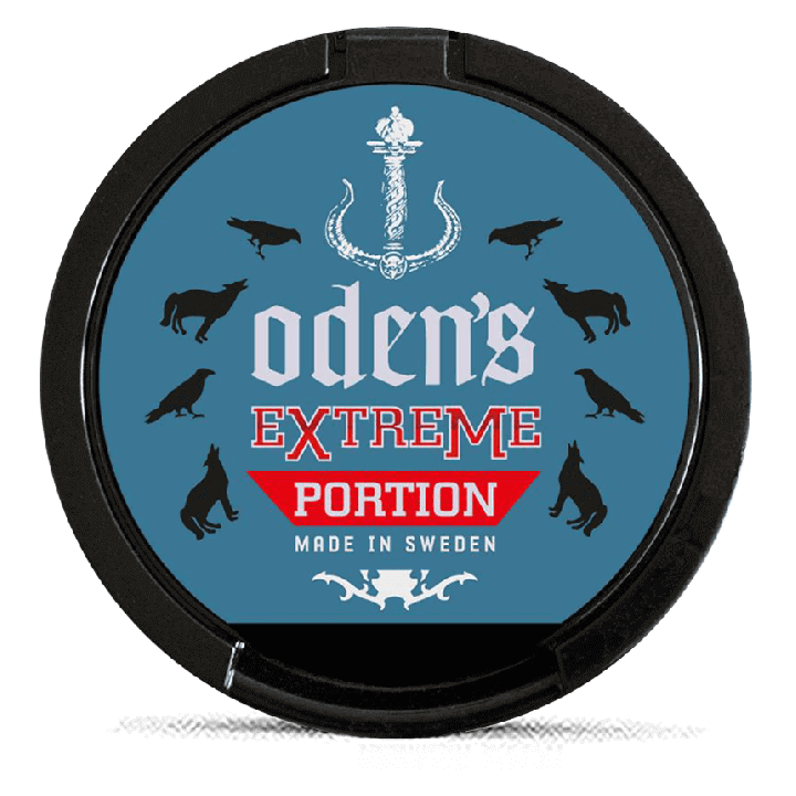 Odens Cold Extreme Portion Product Label
