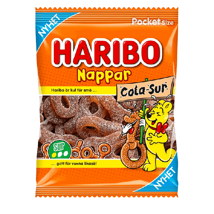 Haribo Sura Cola Nappar