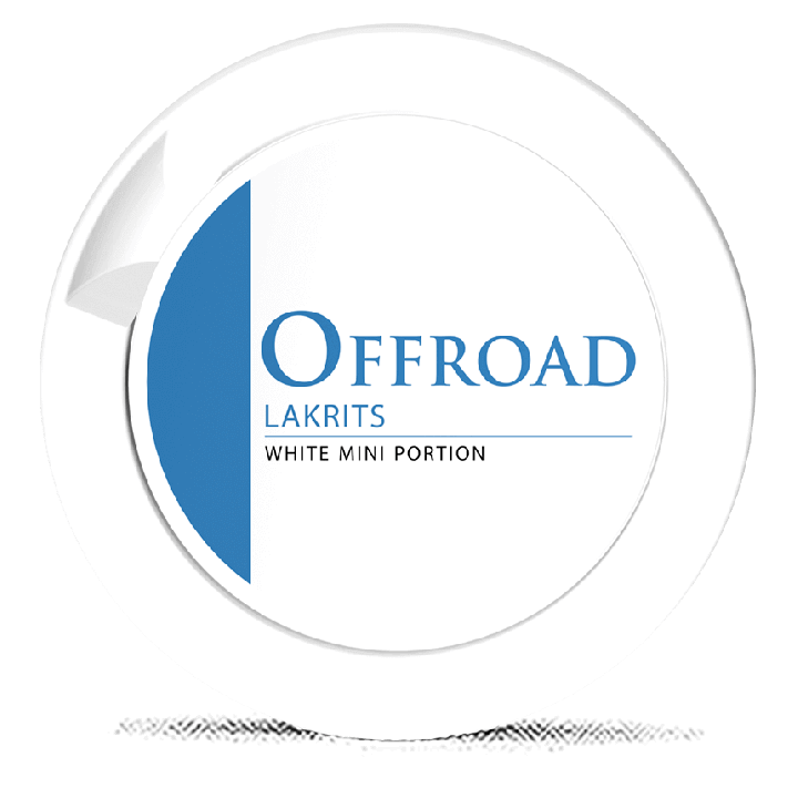Offroad Licorice White Portion Mini Product Label