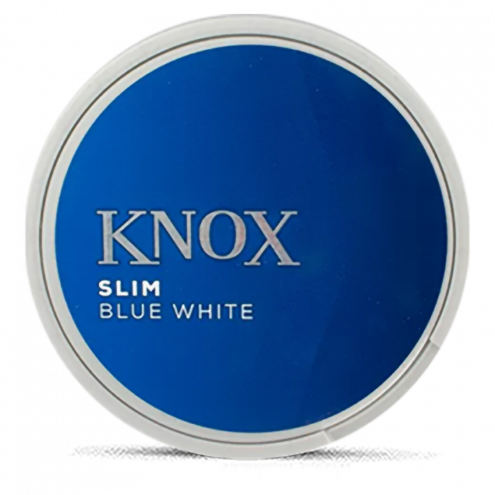 Knox Slim Blue White Portion Product Label