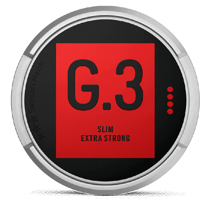G.3 Slim Portion Extra Strong snus can at Snusdaddy.com