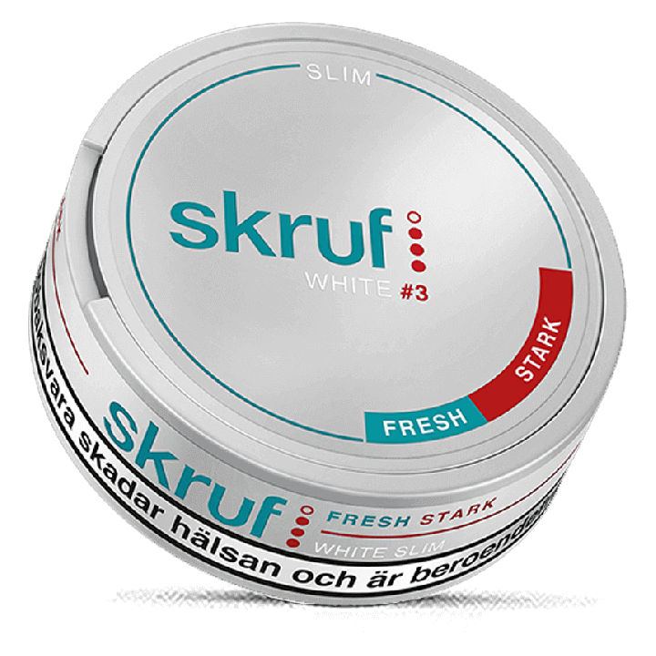 Skruf no. 03 Slim Fresh Strong White Portion Product Label