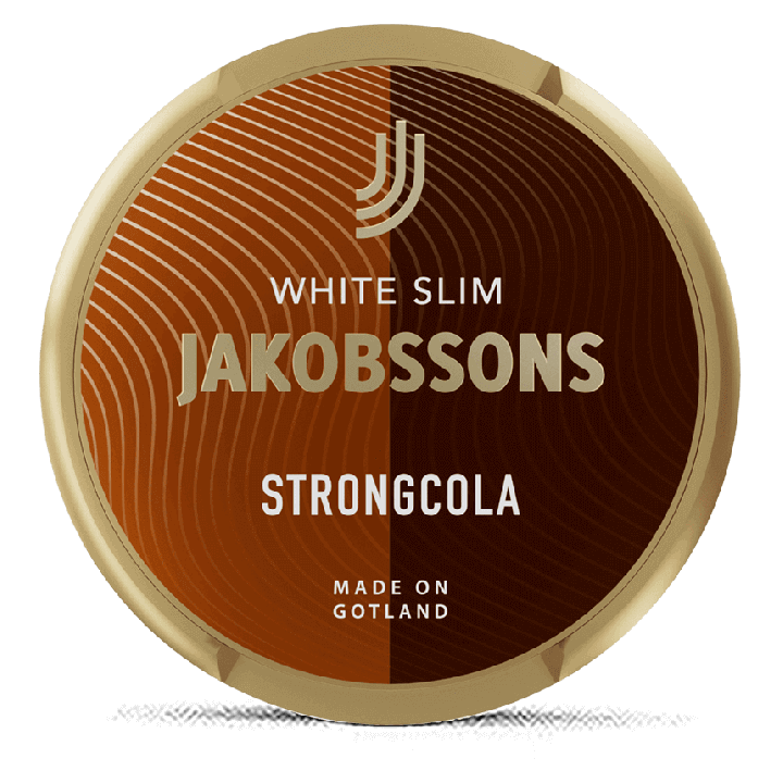 Jakobssons Strong Cola White Slim Product Label