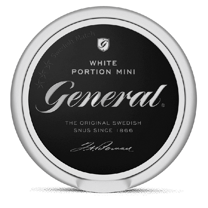 General White Mini snus can at Snusdaddy.com
