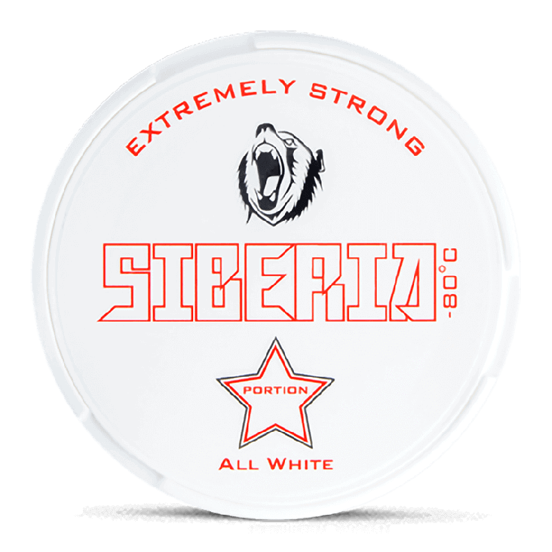 Siberia -80 All White Original Portion Product Label Siberia -80 All White Original Portion Product Label