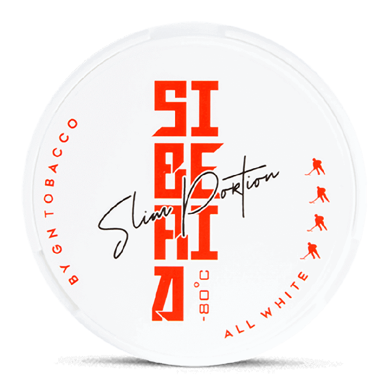 Siberia -80 All White Slim Portion Product Label Siberia -80 All White Slim Portion Product Label