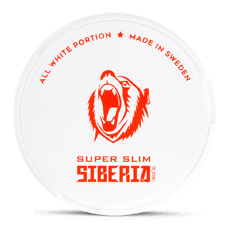Siberia -80 All White Super Slim Product Label Siberia -80 All White Super Slim Product Label