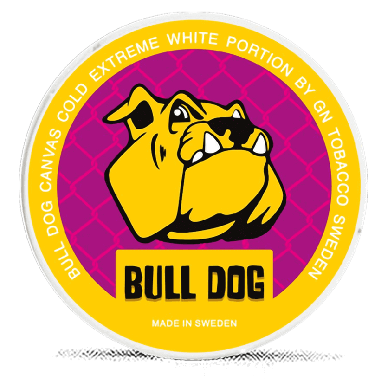 Bull Dog Canvas Cold Extreme White Portion Product Label Bull Dog Canvas Cold Extreme White Portion Product Label