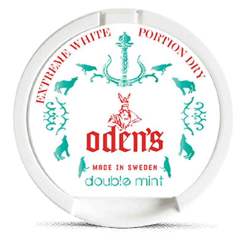 Odens Double Mint Extreme White Dry Portion Product Label Odens Double Mint Extreme White Dry Portion Product Label