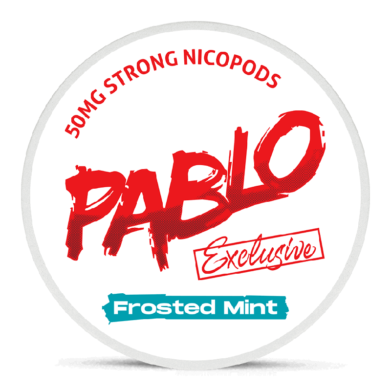 Pablo Exclusive 50 mg Frosted Mint Product Label Pablo Exclusive 50 mg Frosted Mint Product Label