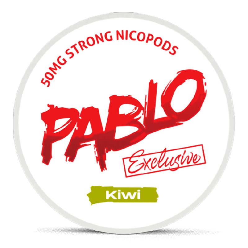 Pablo Exclusive 50 mg Kiwi Product Label Pablo Exclusive 50 mg Kiwi Product Label