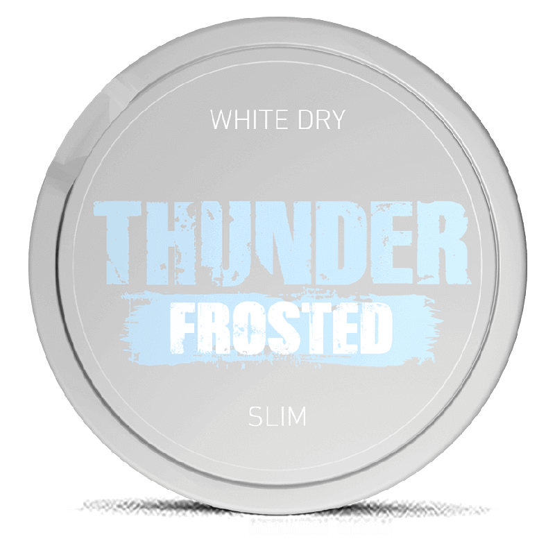 Thunder Frosted White Dry Slim Extra Strong Product Label Thunder Frosted White Dry Slim Extra Strong Product Label