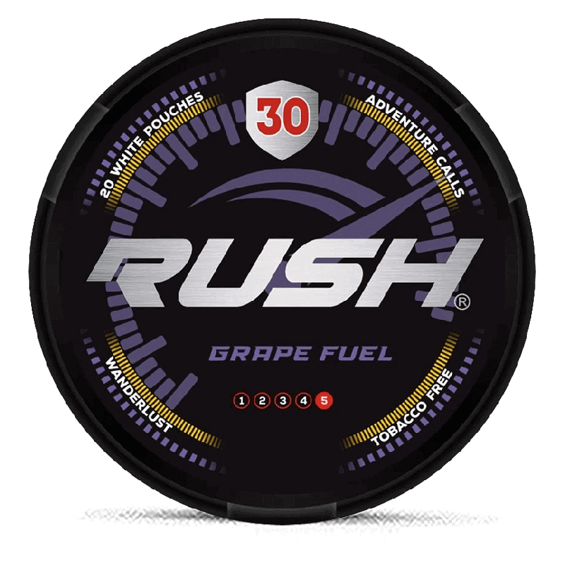 RUSH Grape Fuel Product Label RUSH Grape Fuel Product Label