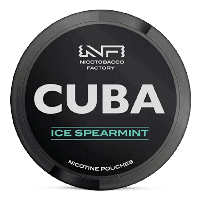 CUBA Black Ice Spearmint Slim Product Label CUBA Black Ice Spearmint Slim Product Label
