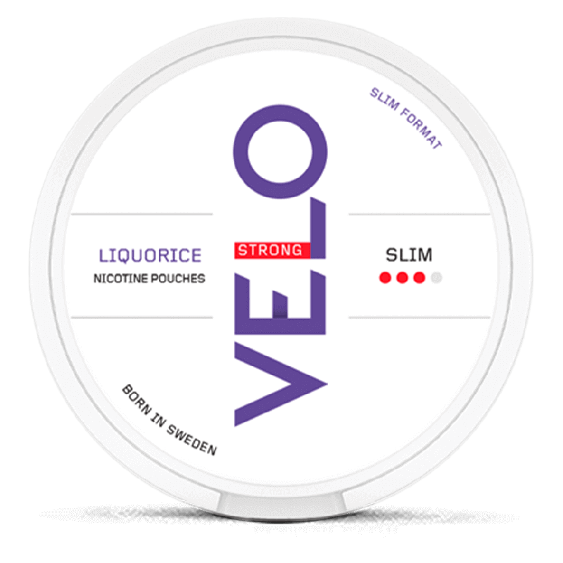 VELO Liquorice Strong Product Label VELO Liquorice Strong Product Label