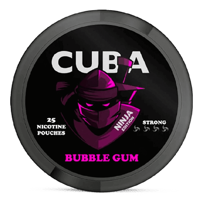 CUBA Ninja Bubblegum Slim Strong Product Label CUBA Ninja Bubblegum Slim Strong Product Label
