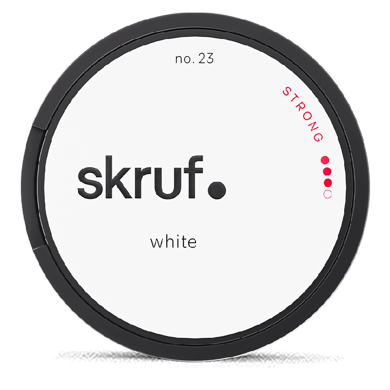 Skruf no. 23 Strong White Portion Product Label Skruf no. 23 Strong White Portion Product Label