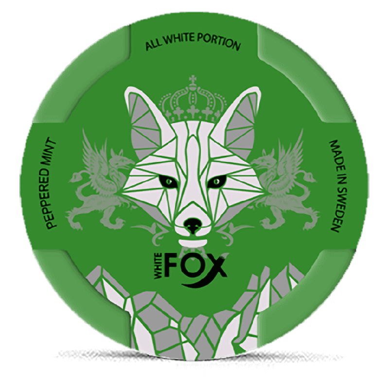 White Fox Peppered Mint Product Label White Fox Peppered Mint Product Label