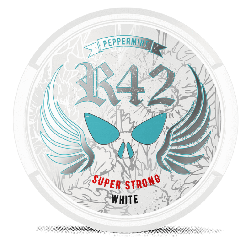 R42 Peppermint White Portion Super Strong Product Label R42 Peppermint White Portion Super Strong Product Label