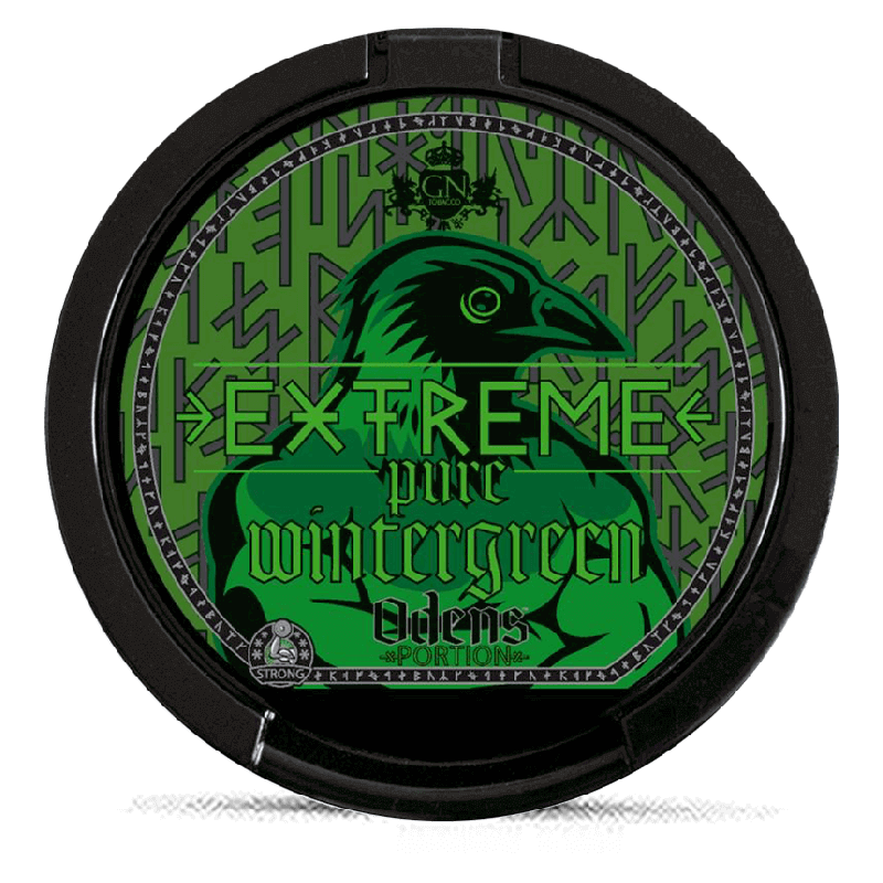Odens Pure Wintergreen Extreme Portion Product Label Odens Pure Wintergreen Extreme Portion Product Label
