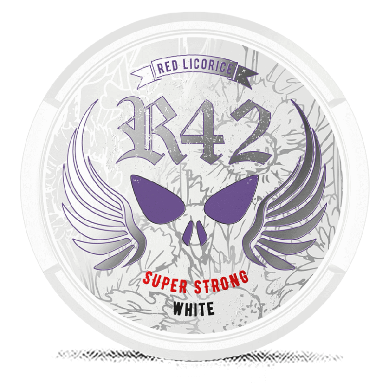 R42 Red Licorice White Portion Super Strong Product Label R42 Red Licorice White Portion Super Strong Product Label