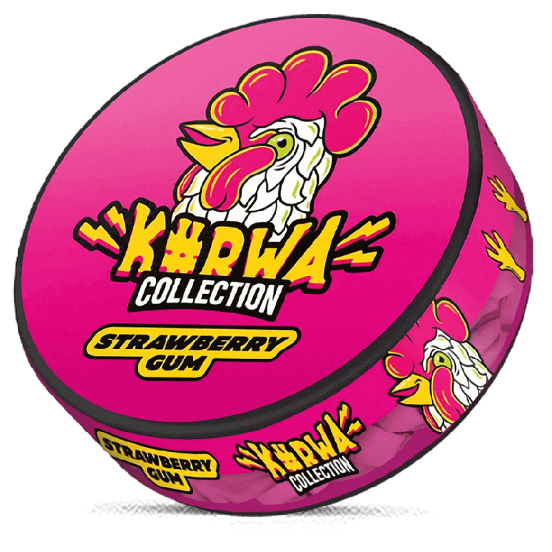 Kurwa Collection Strawberry Gum Product Label Kurwa Collection Strawberry Gum Product Label