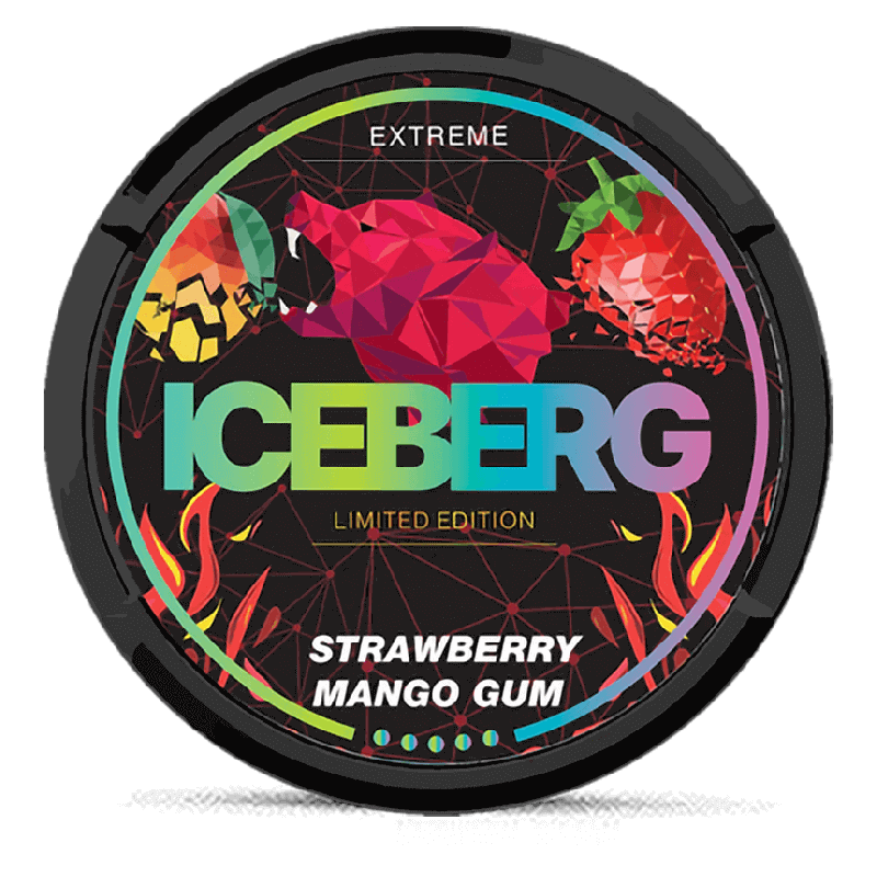 Iceberg Strawberry Mango Gum Product Label Iceberg Strawberry Mango Gum Product Label