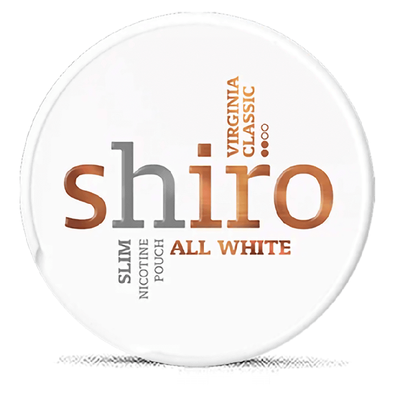 Shiro All White Slim Virginia Classic Product Label Shiro All White Slim Virginia Classic Product Label