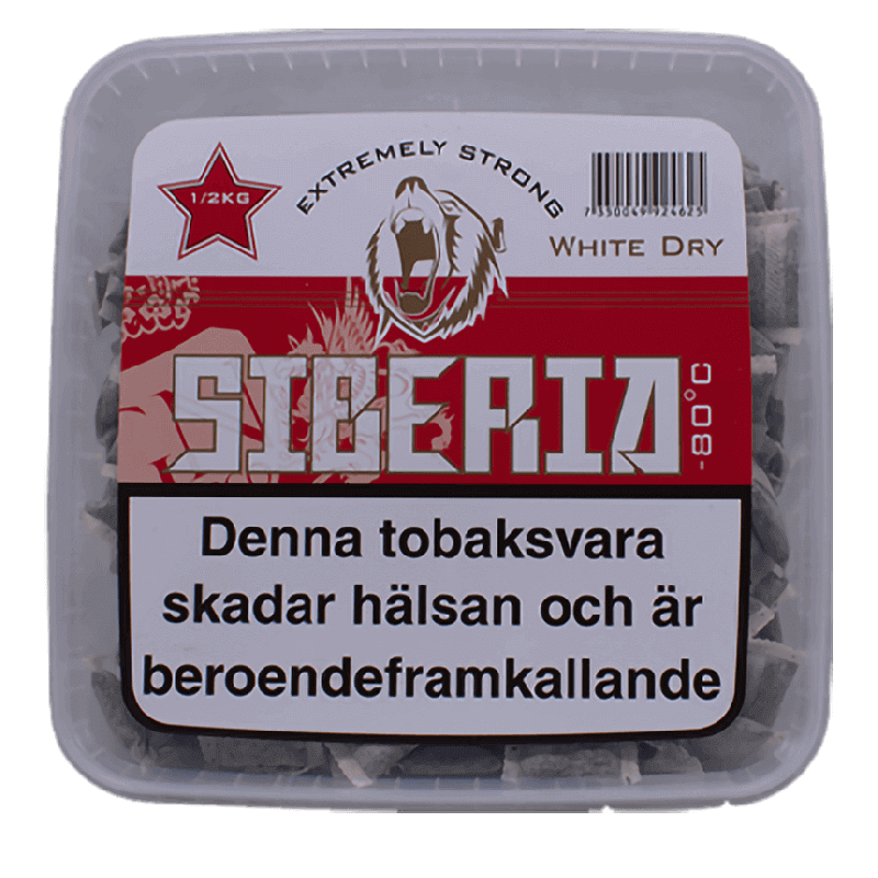 Siberia -80 White Dry Portion 500 g Product Label Siberia -80 White Dry Portion 500 g Product Label