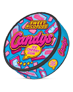 Candys Ice Cherry Gum Product Label