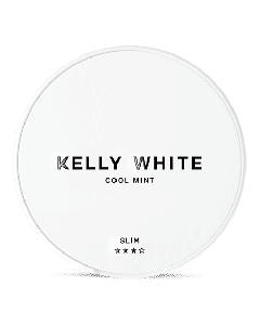 Kelly White Cool Mint Slim Product Label