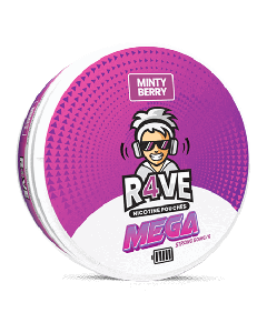 R4VE Minty Berry 50 mg Product Label