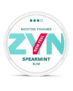 ZYN Slim Spearmint Strong New Feel Product Label
